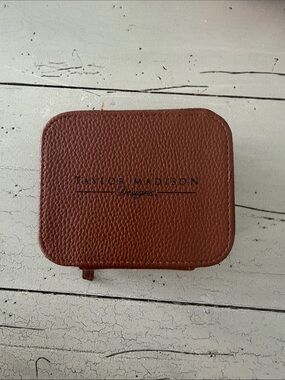 Taylor Madison Brown Leather Toiletry Bag
